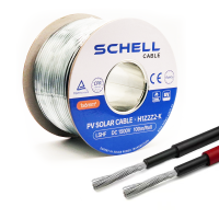 100m 6mm² Solarkabel schwarz H1Z2Z2-K verzinntes Kupferkabel