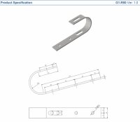 Solar Montage Haken für runde Geländer Photovoltaik PV Unterkonstruktion