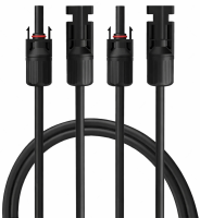 2x 1 Meter 4 mm² (2x SCHWARZ) MC4...