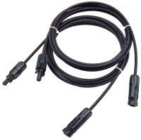 2x 2 Meter 4 mm² (2x SCHWARZ) MC4 Verlängerungskabel Solarkabel 0% MwSt. für Berechtigte