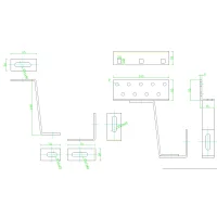 Solar Dachhaken verstellbar Edelstahl Photovoltaik PV Unterkonstruktion
