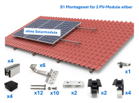 Ziegeldach Montage-Set für 2 PV-Module...