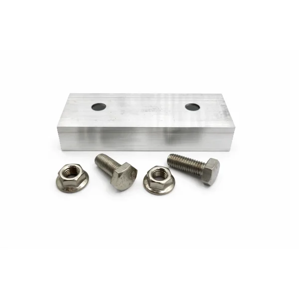 Verbinder für Solar Alu-Profil 40x40mm Silber mit Schrauben